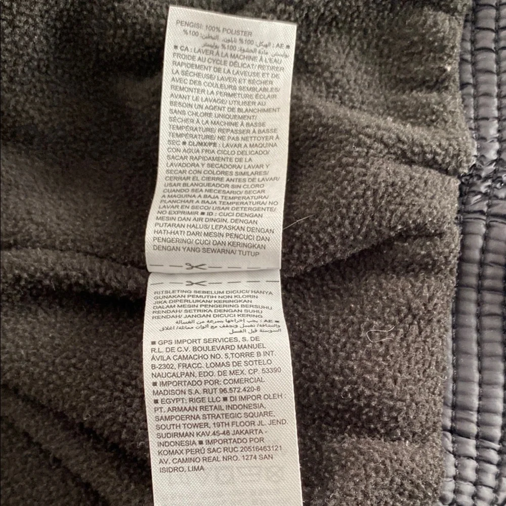 Old Navy Black Puffer Jacket Quilted Insulated